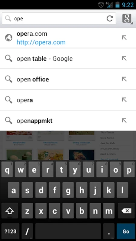 Opera Browser — kuvakaappaus 7